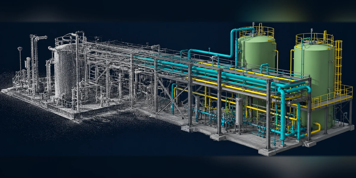 Modelo industrial vectorizado